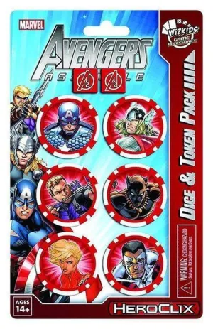 MARVEL HEROCLIX - AVENGERS ASSEMBLE CAPITAN AMERICA DICE & TOKEN PACK      