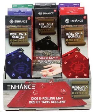 ENHANCE TABLETOP ROLL ON A SCROLL BOLSA CON DADOS AZUL