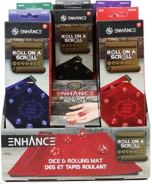 ENHANCE TABLETOP ROLL ON A SCROLL BOLSA CON DADOS NEGRO