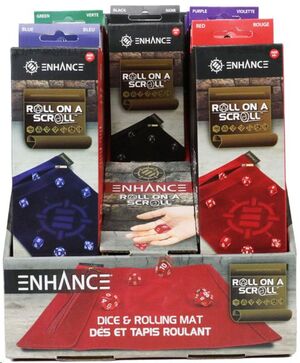 ENHANCE TABLETOP ROLL ON A SCROLL BOLSA CON DADOS VERDE