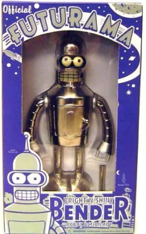 FUTURAMA BENDER METALICO BRILLANTE                                         