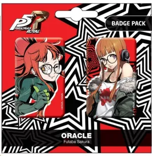 PERSONA 5 ROYAL PACK DE CHAPAS ORACLE / FUTABA SAKURA