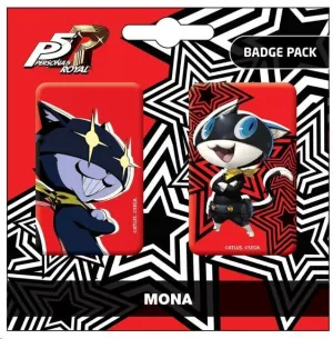 PERSONA 5 ROYAL PACK DE CHAPAS MONA / MORGANA