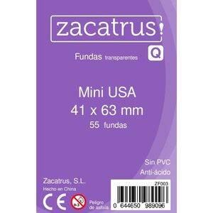 FUNDAS ZACATRUS MINI USA 41MM X 63MM (55)