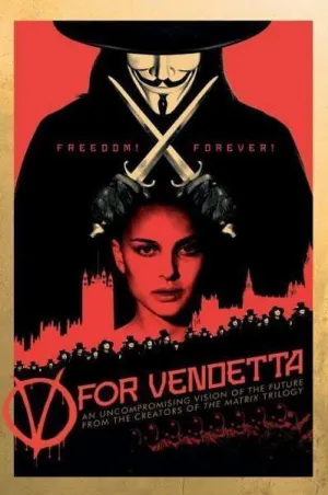 V DE VENDETTA POSTER RED 61X91CM                                           