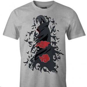 NARUTO CAMISETA GRIS ITACHI S