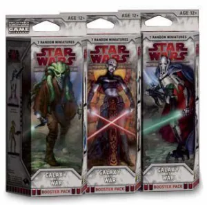 STAR WARS MINIATURES: GALAXY AT WAR BOOSTER                                