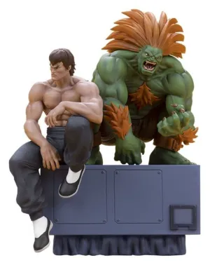 STREET FIGHTER ESTATUAS PVC 1/10 BLANKA & FEI LONG 21 CM
