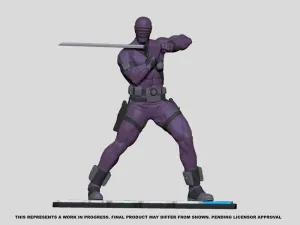 GI JOE ESTATUA PVC ESC.1/8 SNAKE EYES                                      