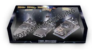 REGRESO AL FUTURO PACK 3 VEHICULOS 1/43 DMC DELOREAN                       