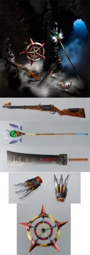 FINAL FANTASY VII PLAY ARTS MINI ARMAS (SET DE 5 ARMAS)                    