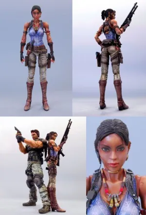 RESIDENT EVIL 5 PLAY ARTS KAI FIG 23.5CM SHEVA                             