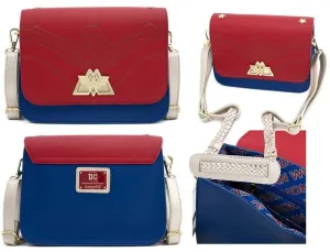 WONDER WOMAN BOLSO BANDOLERA CON CIERRE DORADO                             