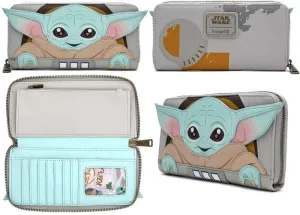 STAR WARS THE MANDALORIAN CARTERA BABY YODA EN SU CUNA                     