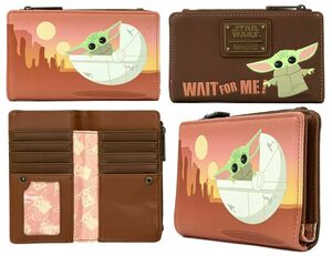 STAR WARS THE MANDALORIAN CARTERA BABY YODA WAIT FOR ME