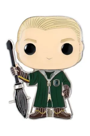 HARRY POTTER PIN CHAPA ESMALTADA DRACO MALFOY 10 CM FUNKO POP