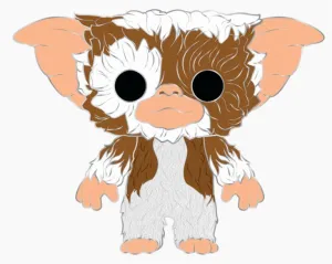 GREMLINS POP! PIN CHAPA ESMALTADA GIZMO 10 CM
