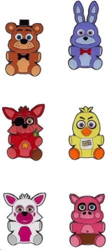 FIVE NIGHTS AT FREDDY'S LOUNGEFLY PIN CHAPAS ESMALTADAS BLIND CHARACTER