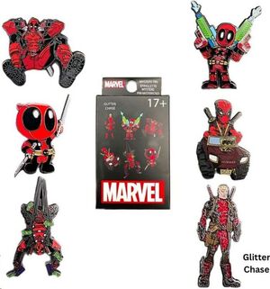 DEADPOOL PIN CHAPAS ESMALTADAS BLIND BOX DEADPOOL ACTION