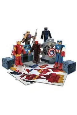SALDO - LOS VENGADORES UNIDOS FIGURAS PAPERCRAFT HYDRA BATTLE PACK                 