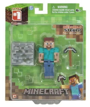 MINECRAFT FIGURA STEVE 8CM                                                 
