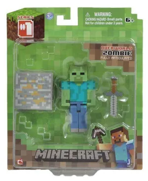 MINECRAFT FIGURA ZOMBIE 8CM                                                