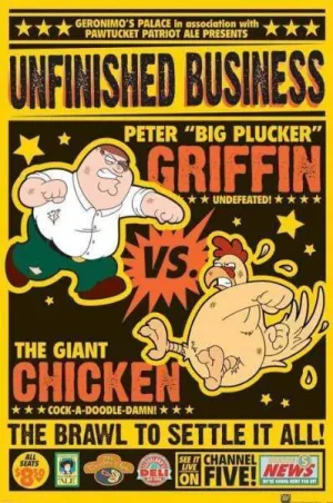 FAMILY GUY POSTER CHICKEN FIGHT 61X91CM                                    