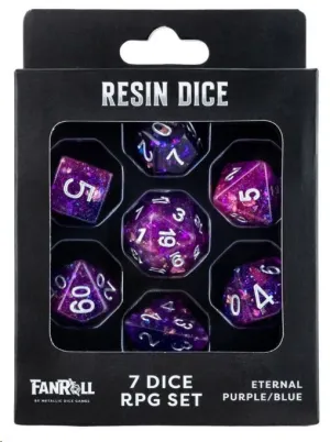 FANROLL GREATEST HITS RESINA PACK DE DADOS ETERNAL PURPLE & BLUE 7 UD