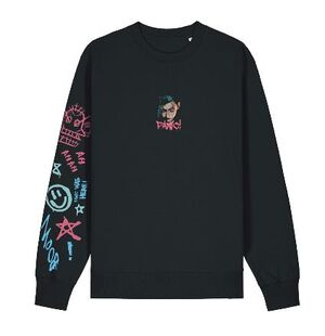 MADE IN JAPAN SUDADERA PANIC ALERT BLACK T - S