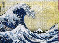 HOKUSAI GREAT WAVE PUZZLE 1000 PIEZAS 27X27CM                              
