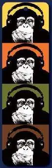 STEEZ CHIMPACE CON AURICULARES PUNTO DE LIBRO