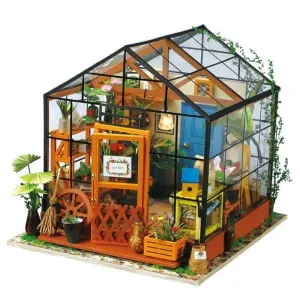 DIY MINIATURE HOUSE KATHY'S GREEN HOUSE                                    