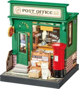 DIY MINIATURE HOUSE CENTURY POST OFFICE