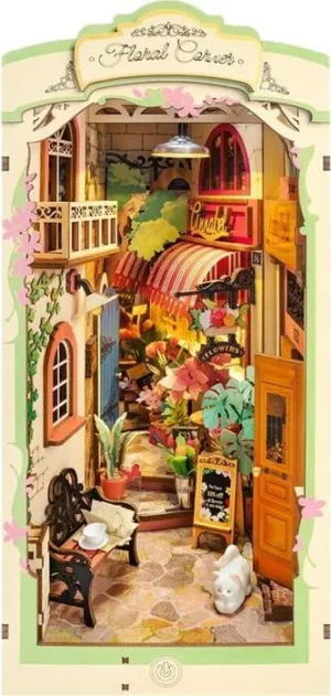 DIY SUJETALIBROS 3D FLORAL CORNER