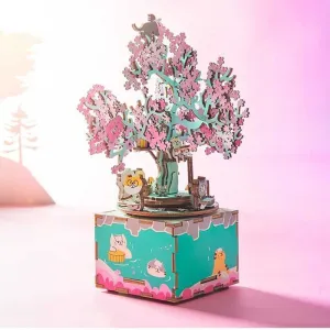 DIY MUSIC BOX CHERRY BLOSSOM TREE                                          