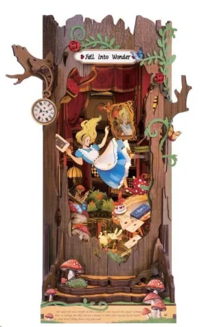 ROLIFE BOOK NOOK MAQUETA DIY FALL INTO WONDER (ALICIA EN EL PAÍS DE LAS MARAVILLAS) CON LUZ LED