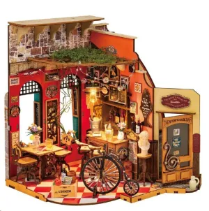 ROLIFE MAQUETA MINIATURA BAR Y RESTAURANTE CHEERS BAR & DINING DIY DE MADERA