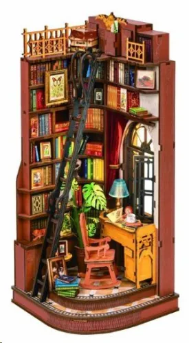 ROLIFE BOOK NOOK MAQUETA DIY SILENT CORNER STUDY (RINCÓN DE LECTURA SILENCIOSO) CON LUZ LED
