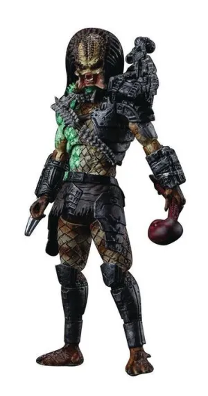 PREDATOR FIGURA 1/18 BATTLE DAMAGE JUNGLE PREDATOR PREVIEWS EXCLUSIVE 11 CM