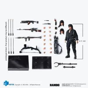 RAMBO FIGURA 1/12 EXQUISITE SUPER SERIES FIRST BLOOD III JOHN RAMBO 16 CM