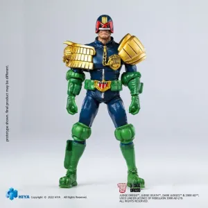 2000 AD FIGURA 1/18 EXQUISITA MINI JUDGE DREDD MIRADA AL PUÑO DE DREDD 10 CM