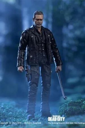 THE WALKING DEAD FIGURA 1/18 EXQUISITO MINI DEAD CITY NEGAN 11 CM