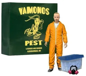 BREAKING BAD FIGURA JESSE PINKMAN IN ORANGE HAZMAT SUIT EXCLUSIVE 15CM     