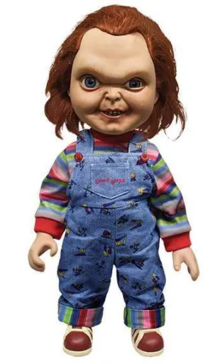 CHUCKY EL MUÑECO DIABOLICO FIG 38CM CARA NORMAL CON SONIDO                 