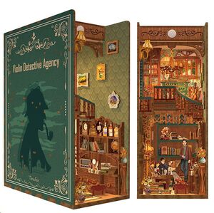 MAQUETA BOOK NOOK CON LUZ AGENCIA DE DETECTIVES VIOLIN
