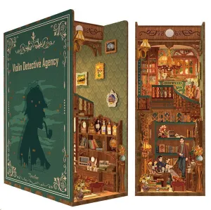 MAQUETA BOOK NOOK CON LUZ AGENCIA DE DETECTIVES VIOLIN
