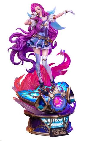 LEAGUE OF LEGENDS SERAPHINE ESTATUA LA CANTANTE DE OJOS ESTRELLADOS 58 CM