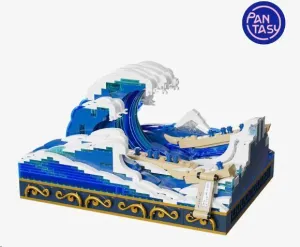 KANAGAWA SURFING UKIYO-E SET CONSTRUCCION KANAGAWA SURFING 15 CM