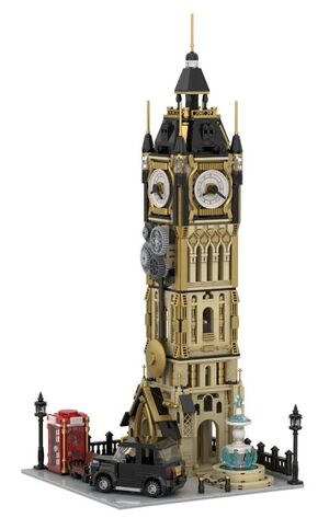 STEAMPUNK CLOCK TOWER PARK SET CONSTRUCCION 57,5 CM JOYSIDE SERIES