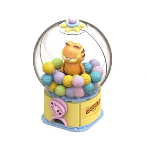 GARFIELD GUMBALL MACHINE SET CONSTRUCCION 14 CM GARFIELD CRYSTAL BALL SERIES